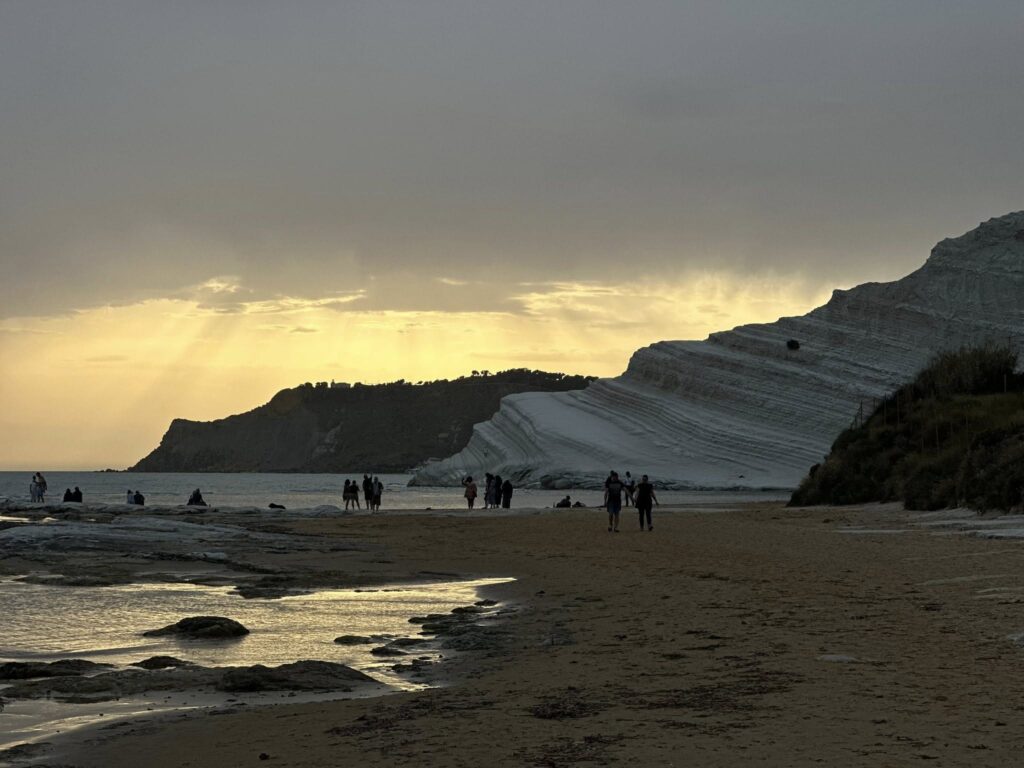 Last Rays of light at Scala dei Turchi